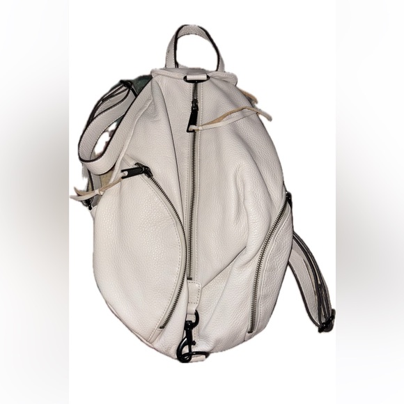 Rebecca Minkoff White Leather Backpack - Picture 1 of 7